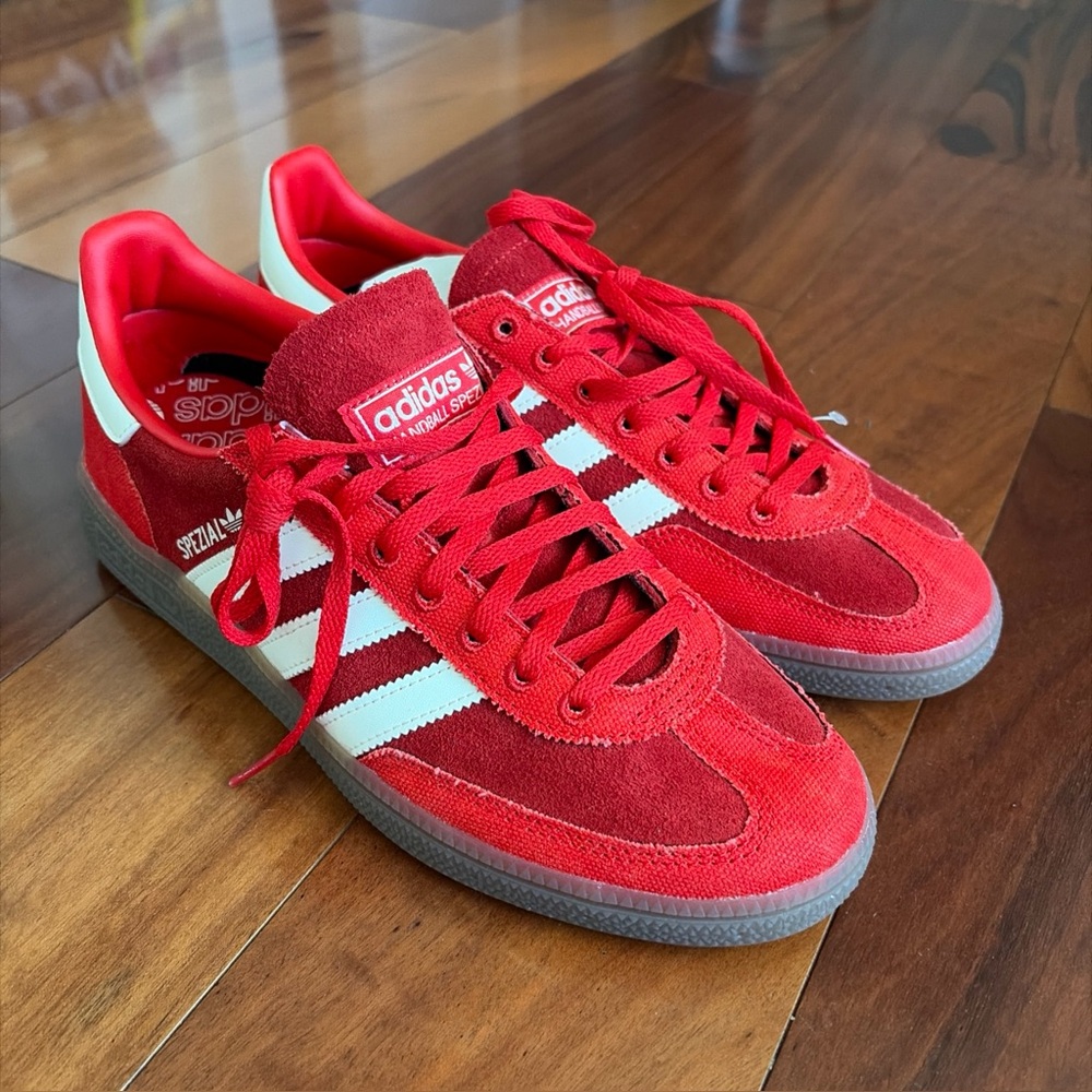Adidas Handball Spezial Scarlet Gum size 9 mens Shoes Red  NEW